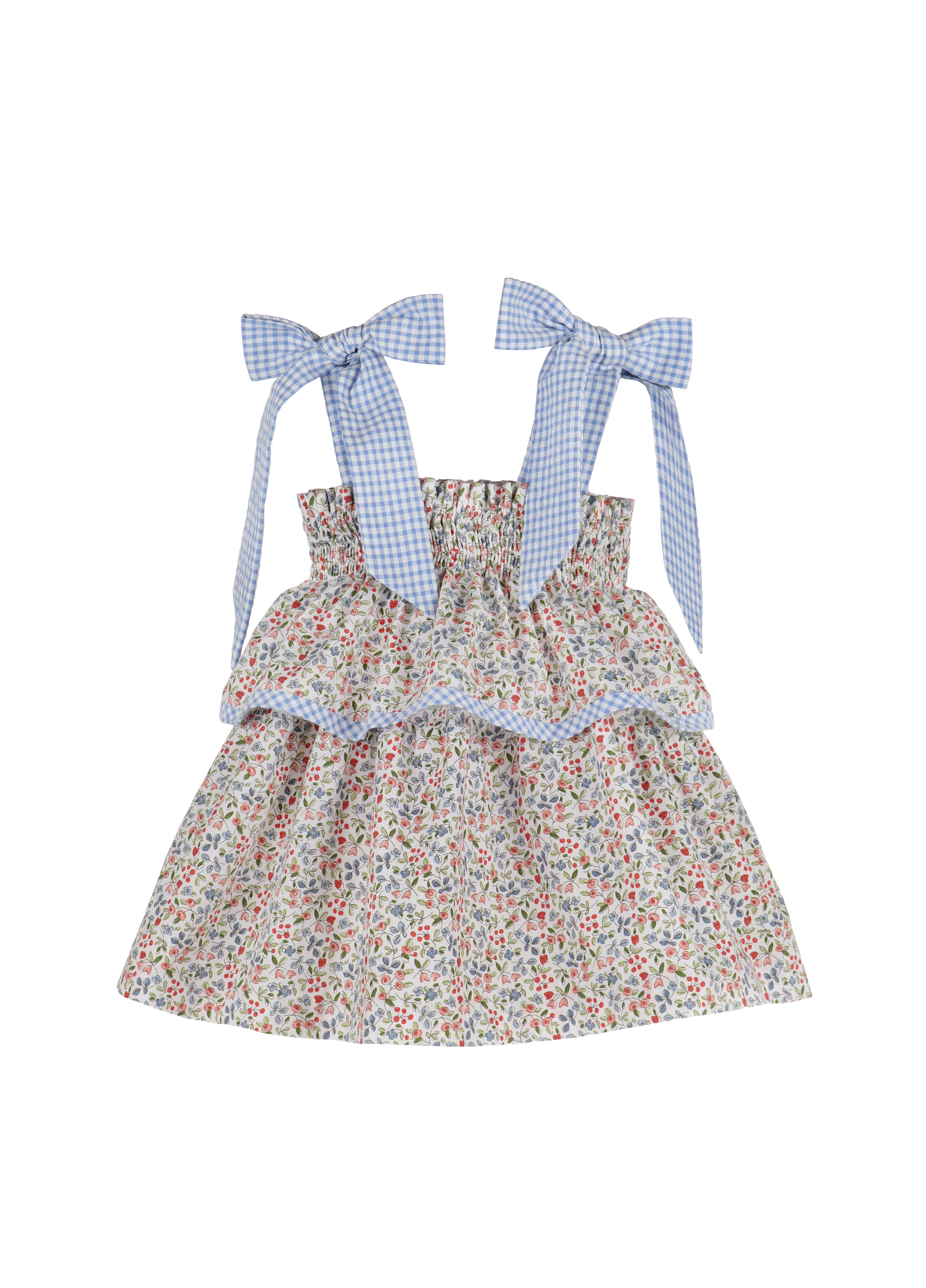 Robe à nœud motif floral Americana