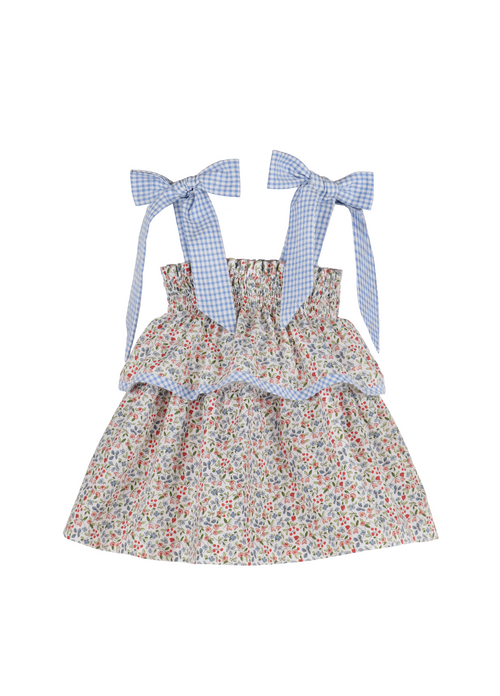 Robe à nœud motif floral Americana