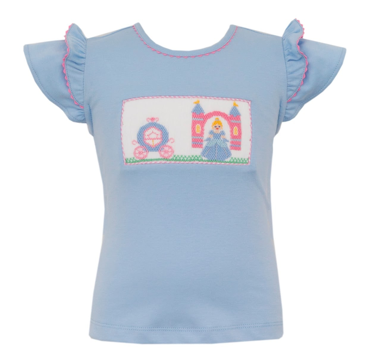 T-shirt Princesse en Maille Bleue