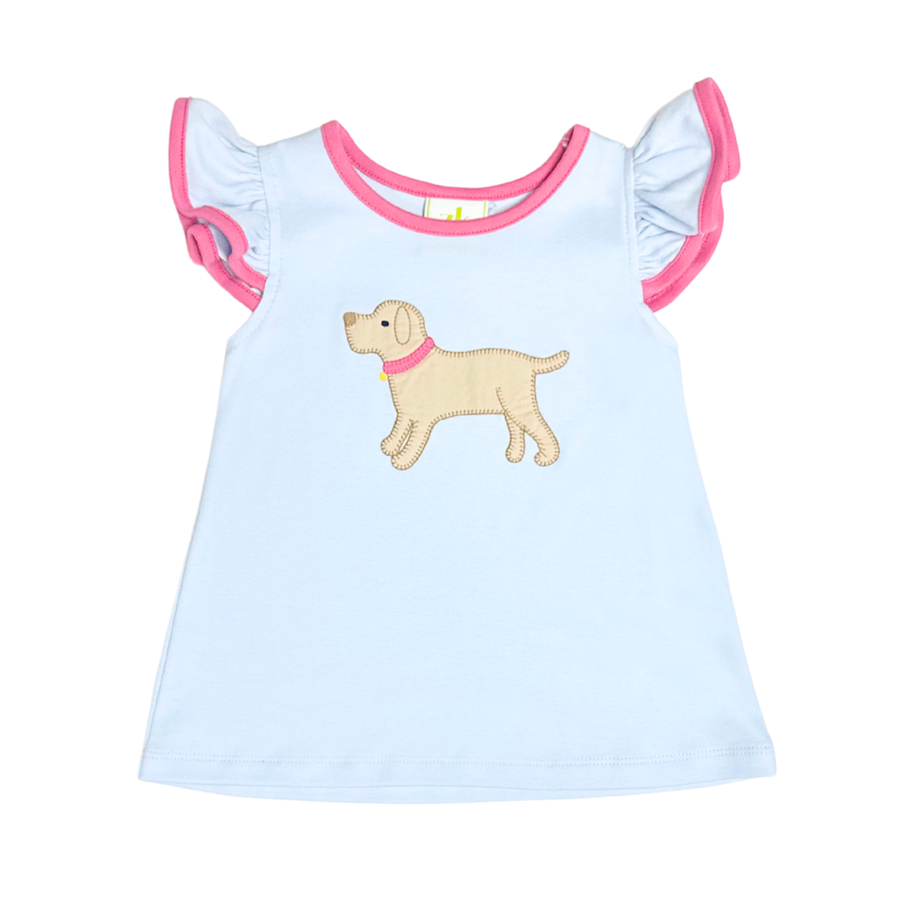 Blouse labrador ange bleu clair
