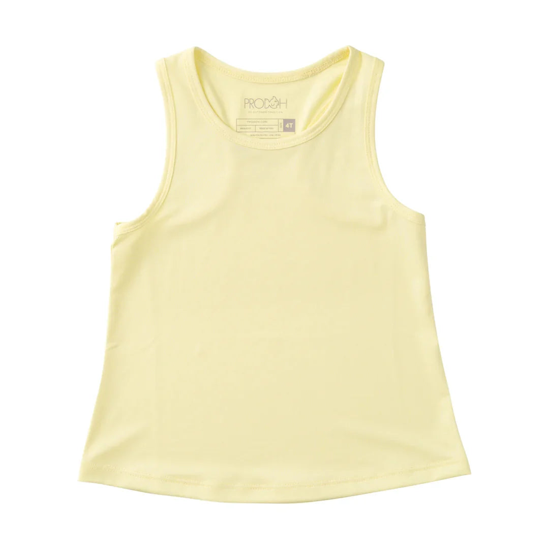 Débardeur dos nageur fille Poire jaune