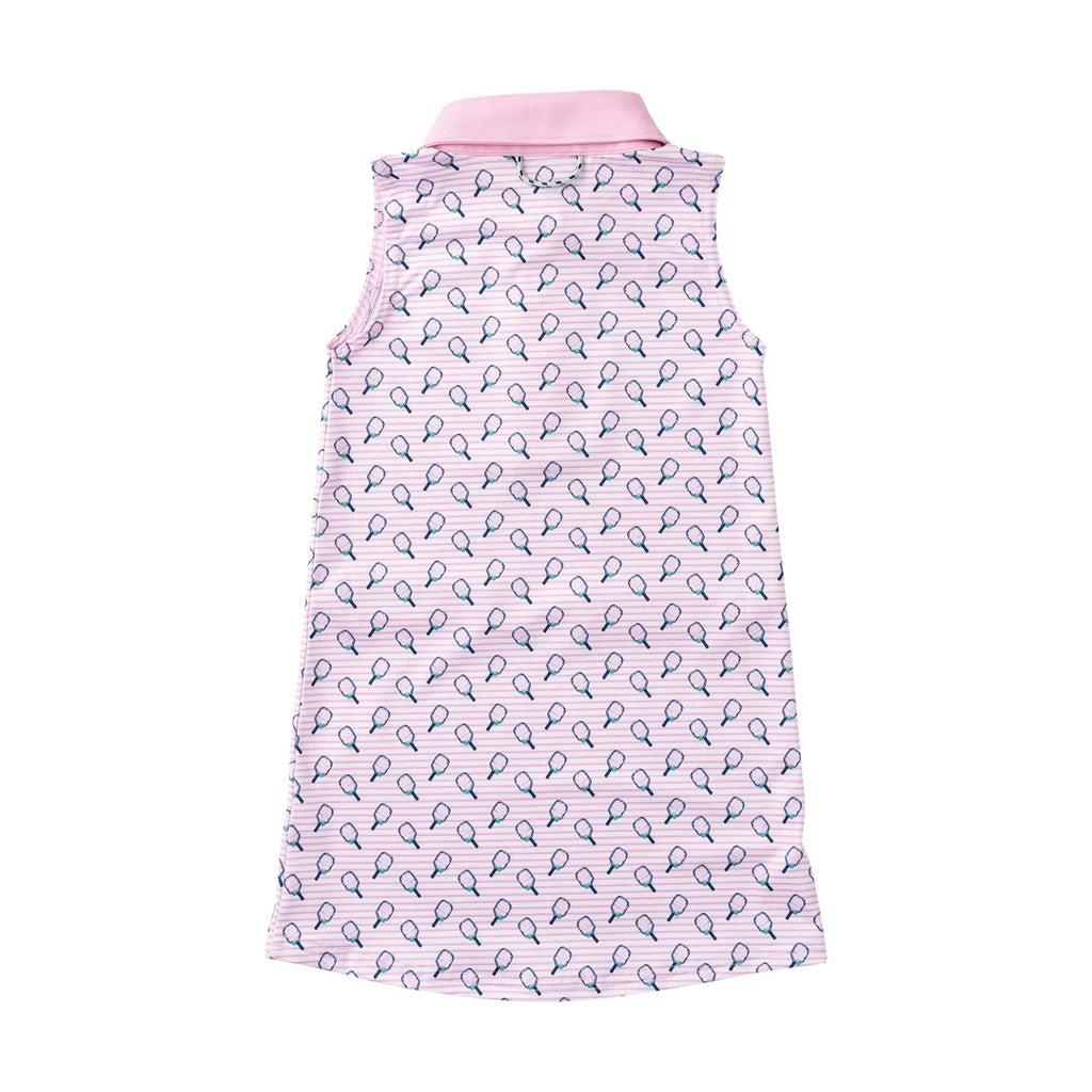 Robe de performance sans manches pour filles rose givré (pickleball)