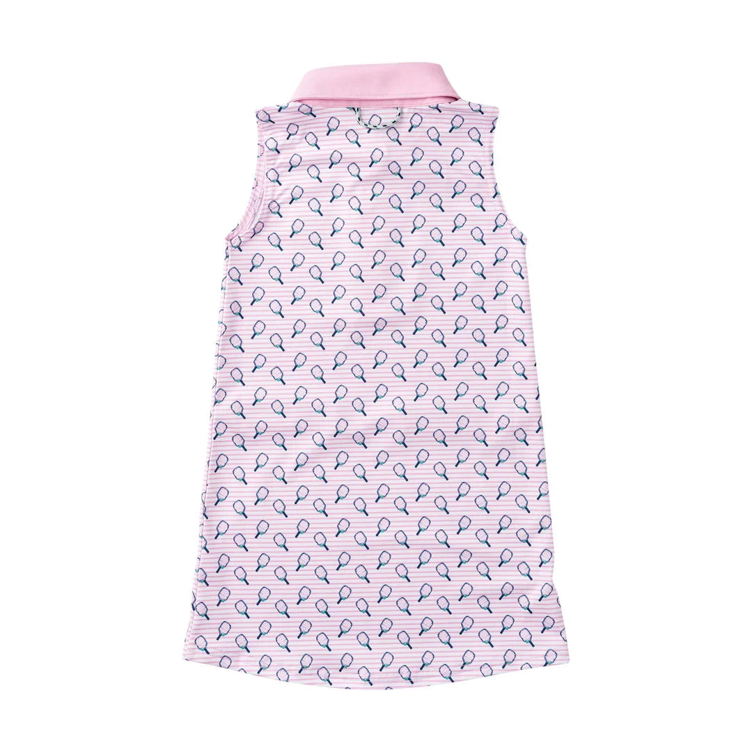 Robe de performance sans manches pour filles rose givré (pickleball)
