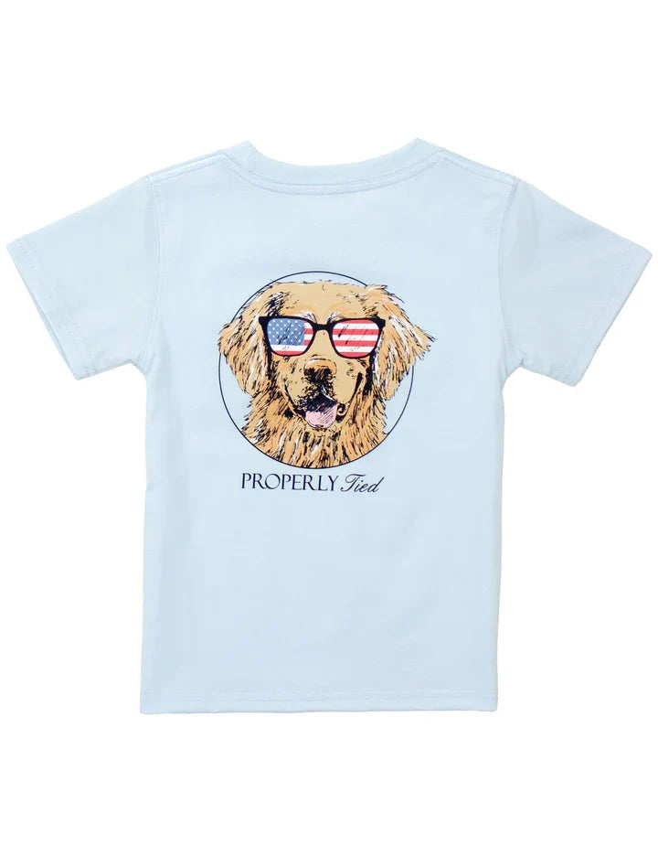 T-shirt patriotique pour chien