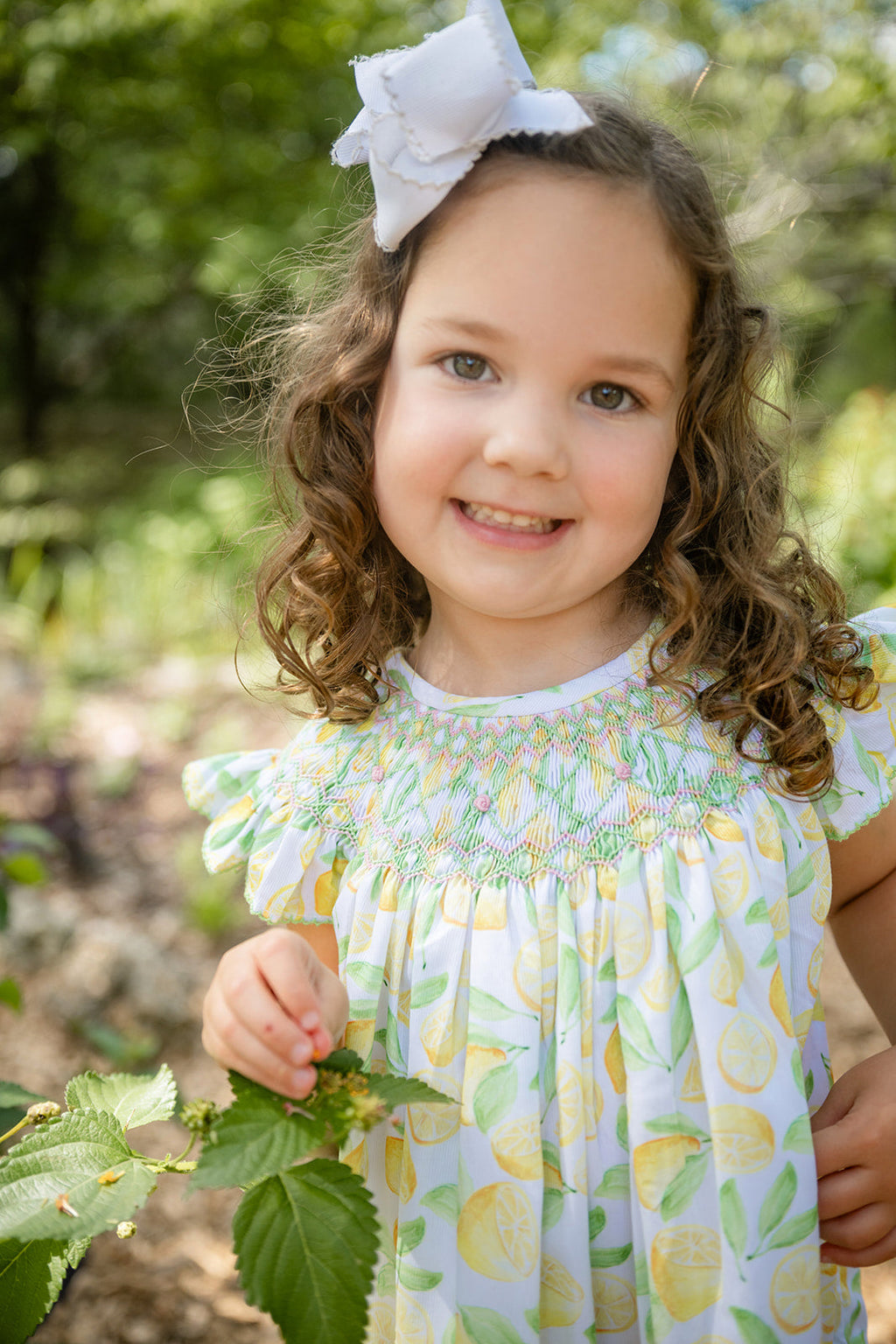 Robe Kate Smocks Citrons Fille